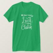 ラッユニセックスクおもしろいクローバーSt paddys day女子 Tシャツ (デザイン正面)