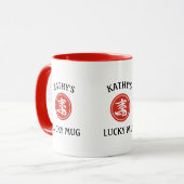 ラッ中国のクマグ – パーソナライズされた マグカップ (正面左)