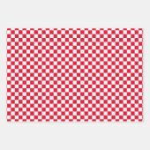 ラッ市松模様にプ紙シート ラッピングペーパーシート (正面3)