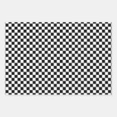 ラッ市松模様にプ紙シート ラッピングペーパーシート (正面2)