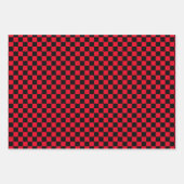ラッ市松模様にプ紙シート ラッピングペーパーシート (正面)