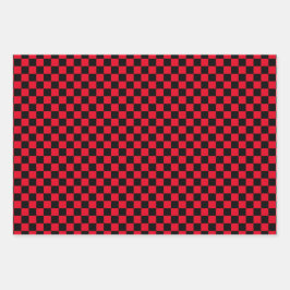 ラッ市松模様にプ紙シート ラッピングペーパーシート