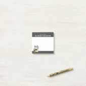 ラッ日本のクな猫パーソナライズされた ポストイット (デスク上)