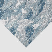 ラッ日本のピングデザイン用波型紙 薄葉紙 (詳細)