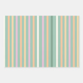 ラッ淡い色のクお洒落・グリーン・セント・パトリックの3セット ラッピングペーパーシート (正面2)