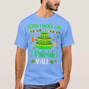 ラッ生まれクオンセントパトリックのお誕生日ケーキボーイズ女の子 Tシャツ