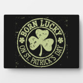 ラッ生まれクオンセントパトリックの日アイルランド誕生日 フォトプラーク (正面)