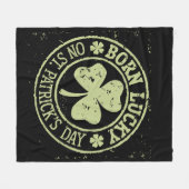 ラッ生まれクオンセントパトリックの日アイルランド誕生日 フリースブランケット (正面(横))