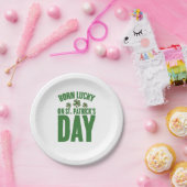 ラッ生まれクオンセントパトリックの日アイルランド誕生日 ペーパープレート (パーティー)