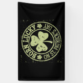 ラッ生まれクオンセントパトリックの日アイルランド誕生日 横断幕 (縦)