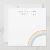 ラッ祝クな猫と聖パトリックの日 招待状 (裏面)