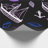 ラッ航海のピング紙、海テーマ ラッピングペーパー (角)