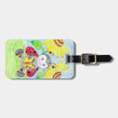 ラッ読ジバフのパーソナライズされた荷札 ラゲッジタグ (正面横)