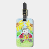 ラッ読ジバフのパーソナライズされた荷札 ラゲッジタグ (正面縦)