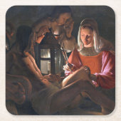 ラツアーのアイリーンが抱く聖セバスチャン スクエアペーパーコースター (正面)