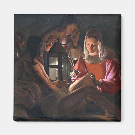 ラツアーのアイリーンが抱く聖セバスチャン マグネット (正面)