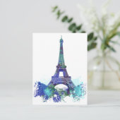 ラツアーエッフェル色スプラッシュ ポストカード (スタンド正面)