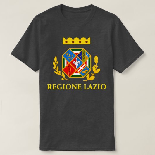 ラツィオ国旗イタリア Tシャツ (デザイン正面)