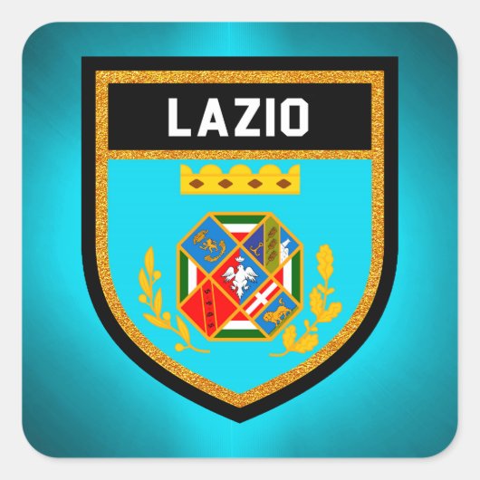 ラツィオ国旗 スクエアシール (正面)