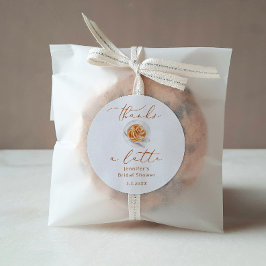 ラテいっぱい感謝のブライダルシャワー ラウンドシール