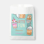 ラテおもしろいコーヒーbobba紅茶の誕生日 フェイバーバッグ (正面)