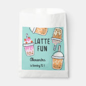 ラテおもしろいコーヒーbobba紅茶の誕生日 フェイバーバッグ (正面)