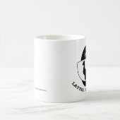 ラテおよびラマのロゴのマグ コーヒーマグカップ (中央)
