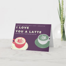 ラテが大好き コーヒーLOVEバレンタイン カード