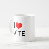 ラテが大好き ラテ ラテ大好き コーヒーマグカップ (正面左)