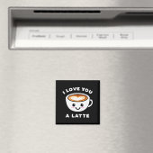 ラテが大好き、心から愛してる バレンタイン ヴァレンティノ マグネット (インサイチュ (食洗機))