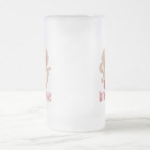 ラテとラブカップ、手とコーヒー引用文 フロストグラスビールジョッキ (中央)