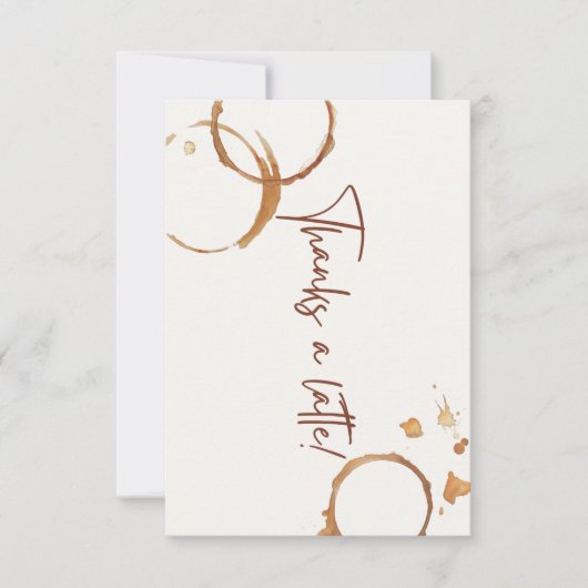 ラテのお礼カード サンキューカード (正面)