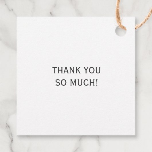 ラテのお礼タグ、コーヒーギフトタグ、クラフト フェイバータグ (裏面)