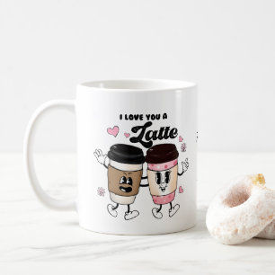 ラテのように愛してる 面白い ロマンティック バレンタイン ギフト コーヒーマグカップ