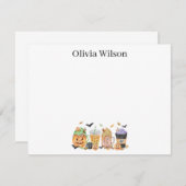 ラテのオリジナル文房具 ノートカード (正面/裏面)