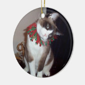 ラテのクリスマス セラミックオーナメント (左)