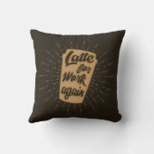 ラテの再就職 |コおもしろいーヒー・ラバーズ クッション (裏面)