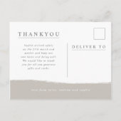 ラテの完全さの写真の誕生の発表 案内ポストカード (裏面)