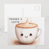 ラテの御礼 ポストカード (正面/裏面)
