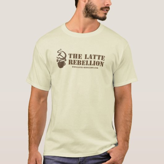ラテの暴動のTシャツ Tシャツ (正面)