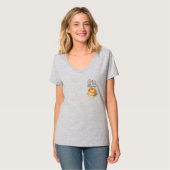 ラテは私の愛する言葉の女性のTシャツ Tシャツ (正面フル)