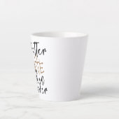 ラテよりも良いおもしろいノベルティ カフェラテマグ (正面)