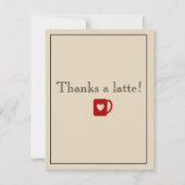 ラテを感謝していしています! サンキューカード (正面)