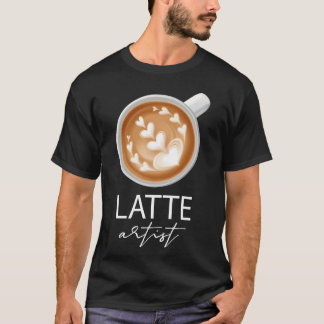 ラテアーティスト コーヒー愛好家 ファミリー Tシャツ