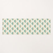 ラテアートかわいいブルーコーヒーマグ ヨガマット (正面(横))