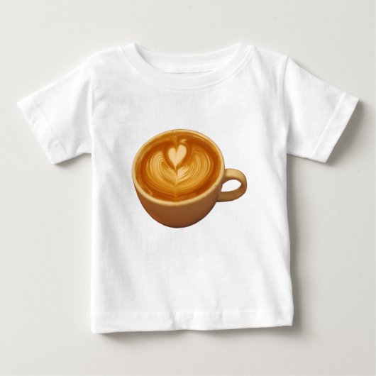 ラテアートコーヒーラブ ベビーTシャツ (正面)