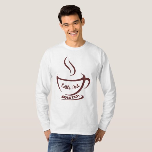 ラテアートマスターTシャツ Tシャツ (正面フル)