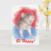 ラティは幸せだと言う! カード (黄色い花)