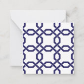 ラティスおよびグロスグレインのギフトエンクロージャカード ノートカード (裏面)