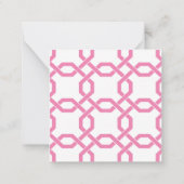 ラティスおよびグロスグレインのギフトエンクロージャカード ノートカード (裏面)